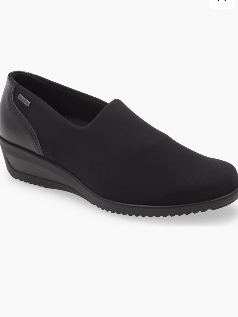 Ara Zahara Gore-Tex® Waterproof Wedge Loafer Black Comfort Shoes US 9.5
